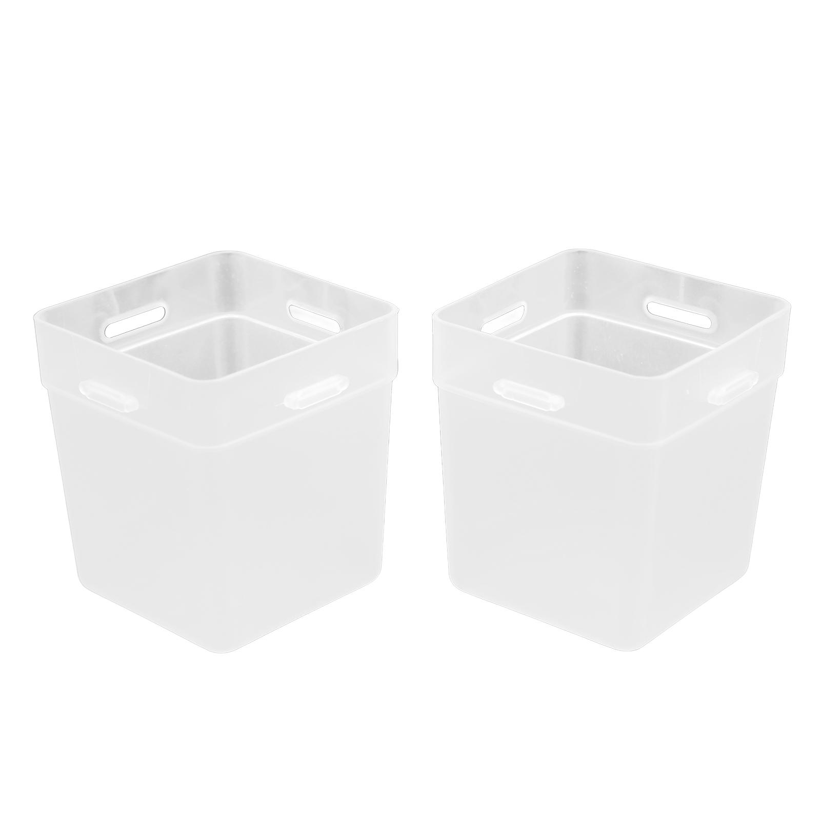 2 Pcs Desktop Storage Box Frosted White Stackable and Stitchable Combination Socks Underwear Desktop Small Items
2 Pcs Desktop Storage Box Frosted White Stackable and Stitchable Combination Socks Underwear Desktop Small Items