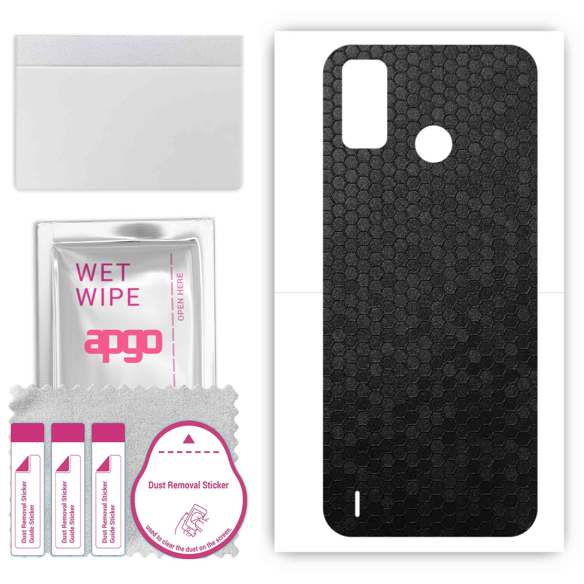 Apgo Protective Skin Sticker для задньої панелі, сумісної з Tecno Spark 6 Go, Wrap Film, Foil, Vinyl - Pattern Black Honeycomb
Apgo Protective Skin Sticker для задньої панелі, сумісної з Tecno Spark 6 Go, Wrap Film, Foil, Vinyl - Pattern Black Honeycomb