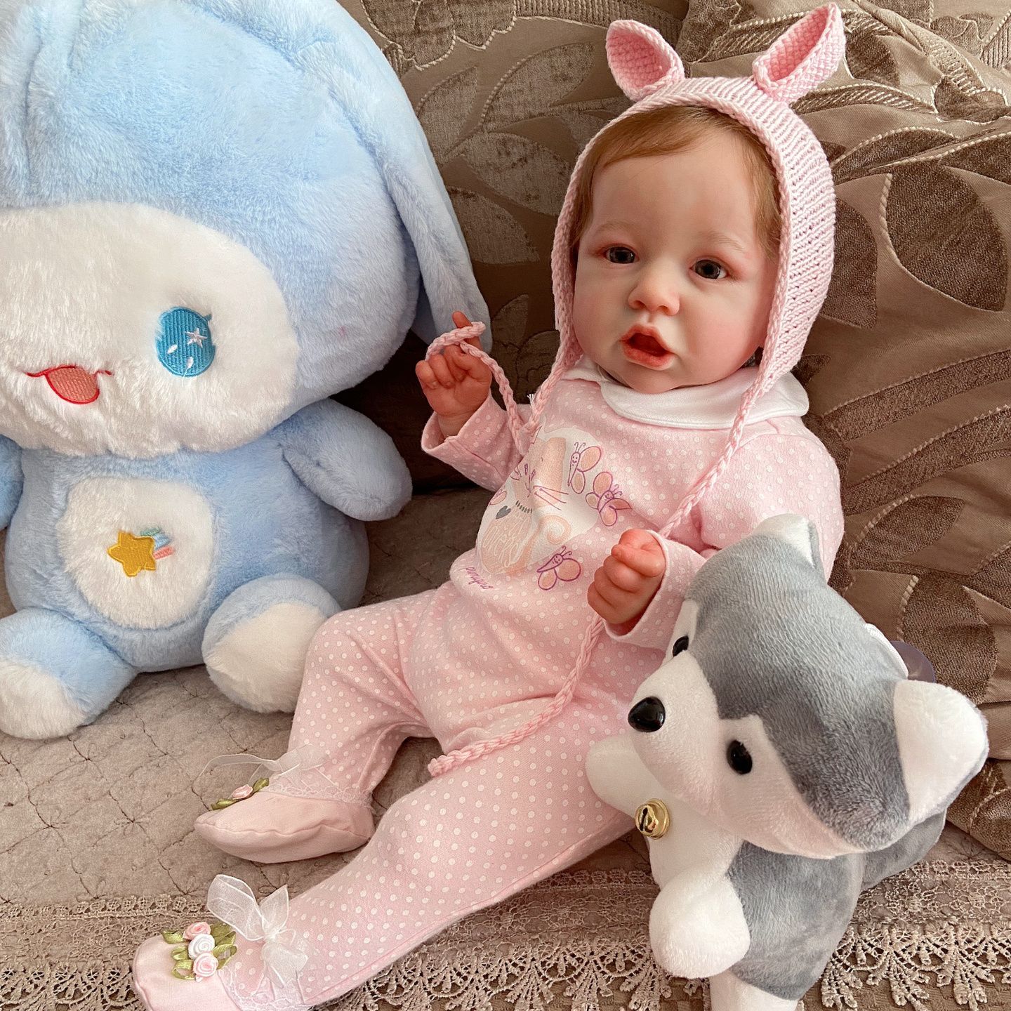 20-дюймовые куклы Saskia Bebe Reborn ручной работы с мягким виниловым сенсорным ощущением, реалистичные настоящие куклы для новорожденных
20-дюймовые куклы Saskia Bebe Reborn ручной работы с мягким виниловым сенсорным ощущением, реалистичные настоящие куклы для новорожденных