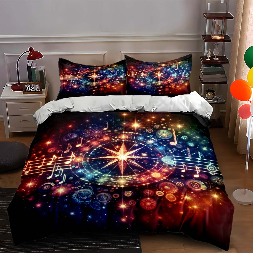 Musical cosmic swirl. Bedding Duvet cover sets Duvet covers Pillowcases gifts (1 * Duvet Cover 2 * Pillowcases, without duvet insert) 135x200cm
Musical cosmic swirl. Bedding Duvet cover sets Duvet covers Pillowcases gifts (1 * Duvet Cover 2 * Pillowcases, without duvet insert) 135x200cm