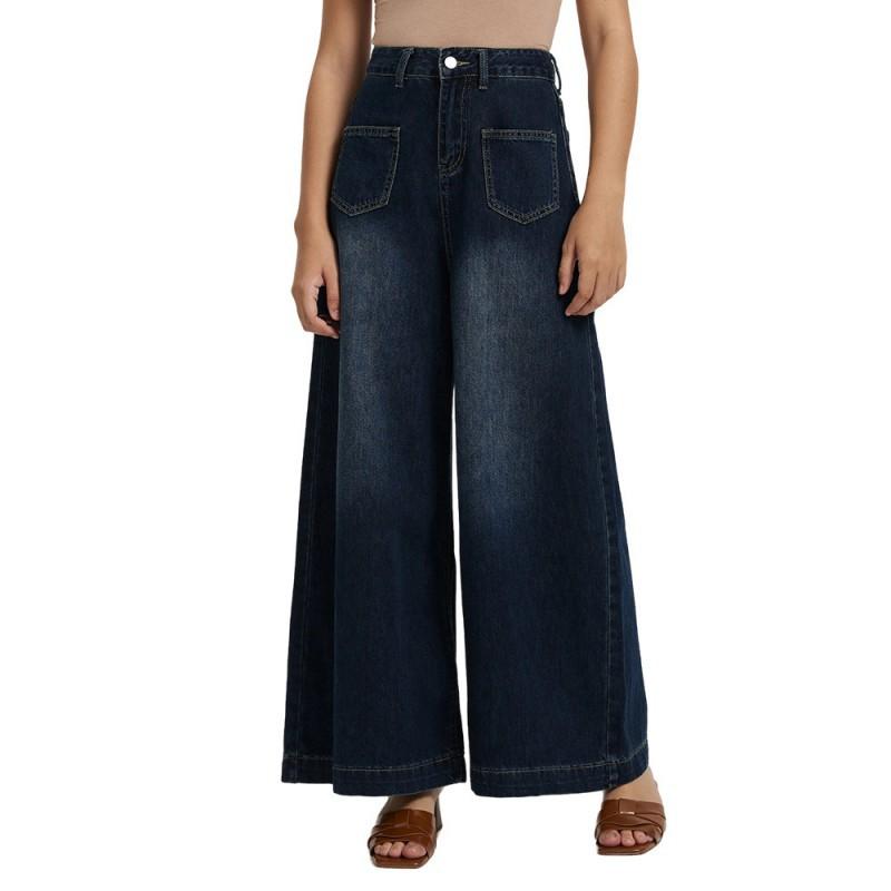 Denim Women s Fashionable Hanging Loose High Waist Large Wide-leg Jeans Women S темно-синий
Denim Women s Fashionable Hanging Loose High Waist Large Wide-leg Jeans Women S темно-синий