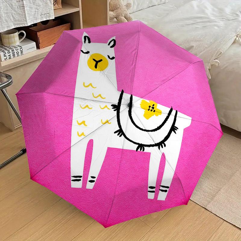 1pc Llama Pink Automatic Folding Umbrella, Heavy Duty 8 Rib Iron Frame, Suitable for Travel, Daily Use, Birthday, Decor Gift 89
1pc Llama Pink Automatic Folding Umbrella, Heavy Duty 8 Rib Iron Frame, Suitable for Travel, Daily Use, Birthday, Decor Gift 89