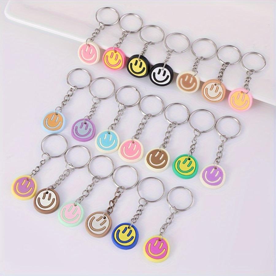 5pcs Cartoon Happy Expression Keychains -, Multicolor Face Design Key Rings, Cute Bag Accessories, Fashionable Party Favors
5pcs Cartoon Happy Expression Keychains -, Multicolor Face Design Key Rings, Cute Bag Accessories, Fashionable Party Favors