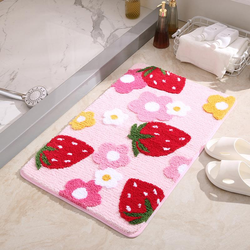 Inyahome Kids Home Decor Bathroom Floor Mats Strawberry Cute Design Non-Slip Microfiber Super Cozy Quick Dry Floor Mats Carpet 45x65cm
Inyahome Kids Home Decor Bathroom Floor Mats Strawberry Cute Design Non-Slip Microfiber Super Cozy Quick Dry Floor Mats Carpet 45x65cm