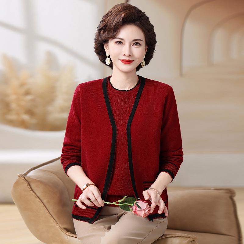 Mom s 2026 Spring Knit Cardigan Jacket: Vintage 40s-50s Style Two-Piece Set for Middle-Aged & Elderly Women, Perfect for Spring & Autumn. 5XL (Recommended 150-165 Jin)
Mom s 2026 Spring Knit Cardigan Jacket: Vintage 40s-50s Style Two-Piece Set for Middle-Aged & Elderly Women, Perfect for Spring & Autumn. 5XL (Recommended 150-165 Jin)