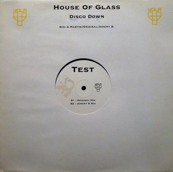 12inch Record HOUSE OF GLASS Disco Down NONE Yola Records 2000 UK Dance Electronica Used
12inch Record HOUSE OF GLASS Disco Down NONE Yola Records 2000 UK Dance Electronica Used