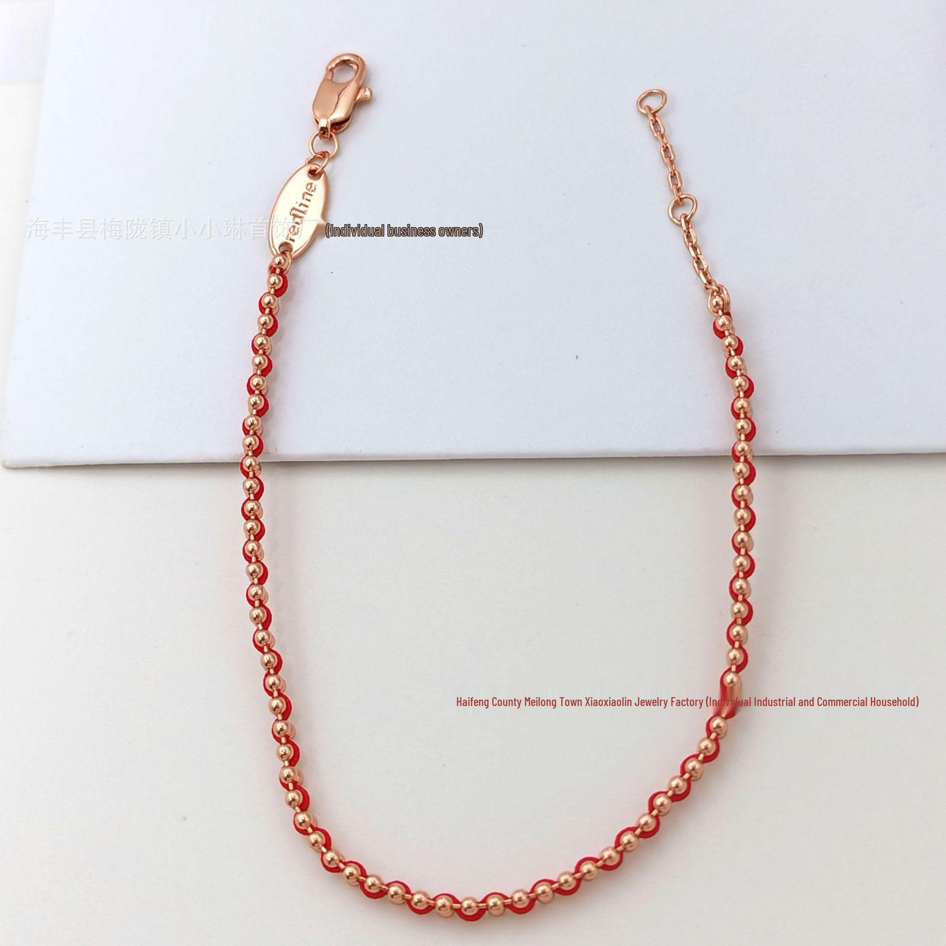 Women s Benmingnian Red String Gold-Plated Bracelet - Handwoven Light Luxury Design
Women s Benmingnian Red String Gold-Plated Bracelet - Handwoven Light Luxury Design