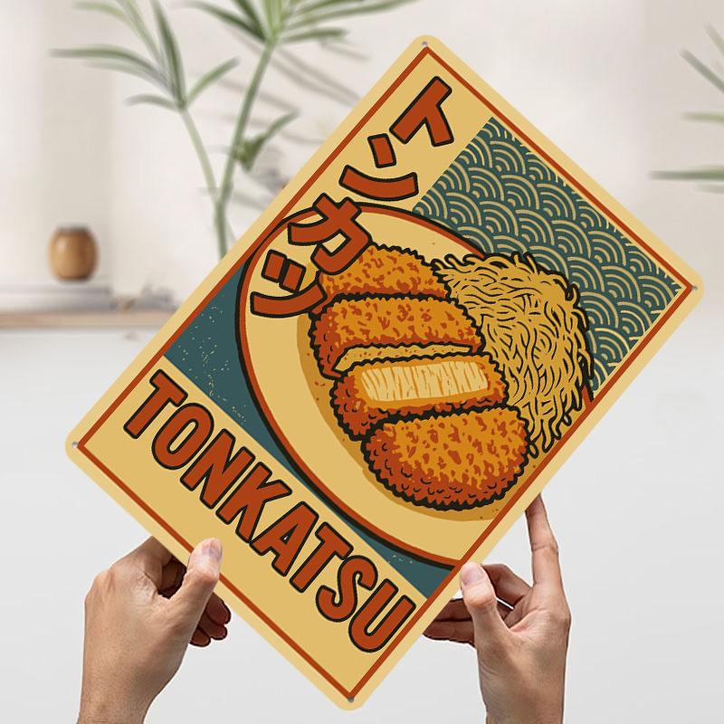 Tonkatsu Japanese Food Metal Poster Customized Wall Art Retro Vintage Tinplate Signs for Decoration At Home Decorations Man Cave 20x30cm(7.8x11.8inch)
Tonkatsu Japanese Food Metal Poster Customized Wall Art Retro Vintage Tinplate Signs for Decoration At Home Decorations Man Cave 20x30cm(7.8x11.8inch)