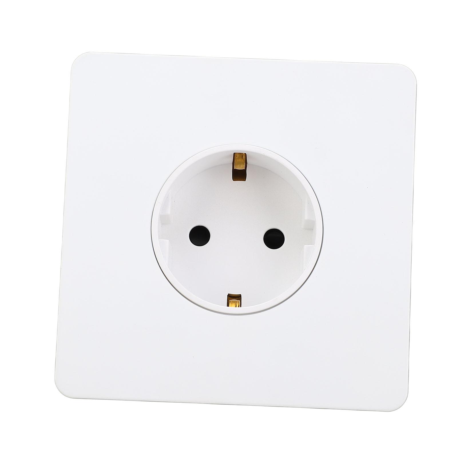 Wall Socket Stainless Steel Panel PC Base White Modern Wall Plug for Home Hotel 16A 
Wall Socket Stainless Steel Panel PC Base White Modern Wall Plug for Home Hotel 16A