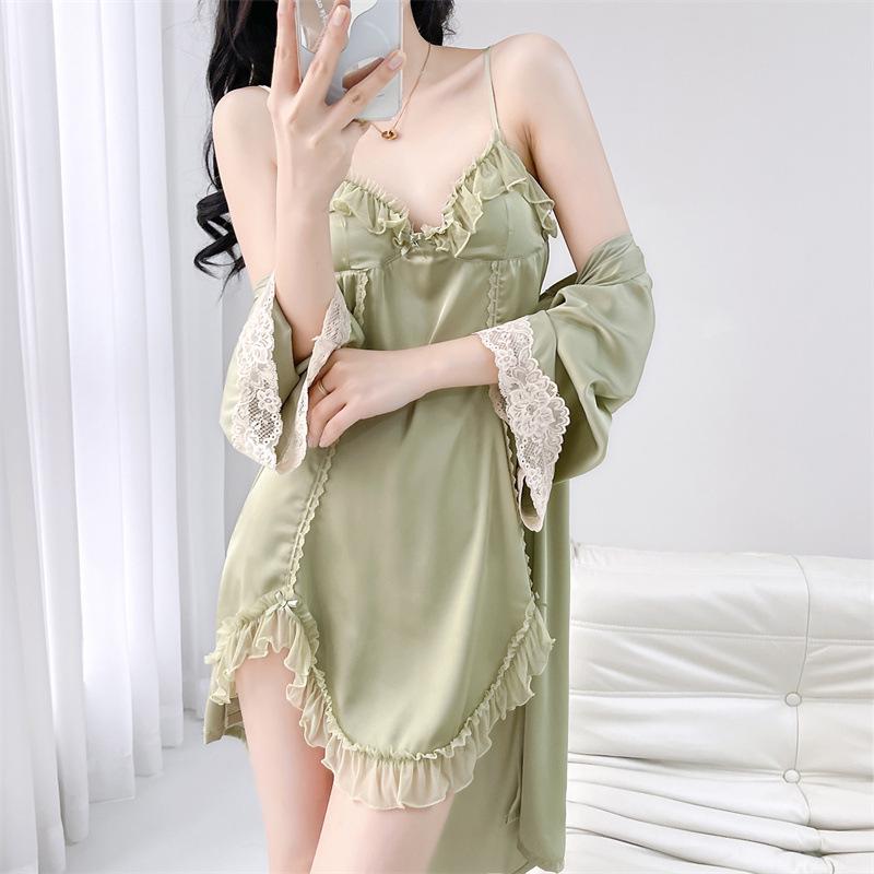 Ice Silk Lace Slit Camisole Nightgown – Pure Desire Sleepwear Medium світло-фіолетового кольору
Ice Silk Lace Slit Camisole Nightgown – Pure Desire Sleepwear Medium світло-фіолетового кольору