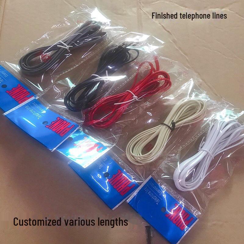 RJ11 6P2C/6P4C Фіксована телефонна лінія подовження - 2 жили/4 жили 2 core 4 core
RJ11 6P2C/6P4C Фіксована телефонна лінія подовження - 2 жили/4 жили 2 core 4 core