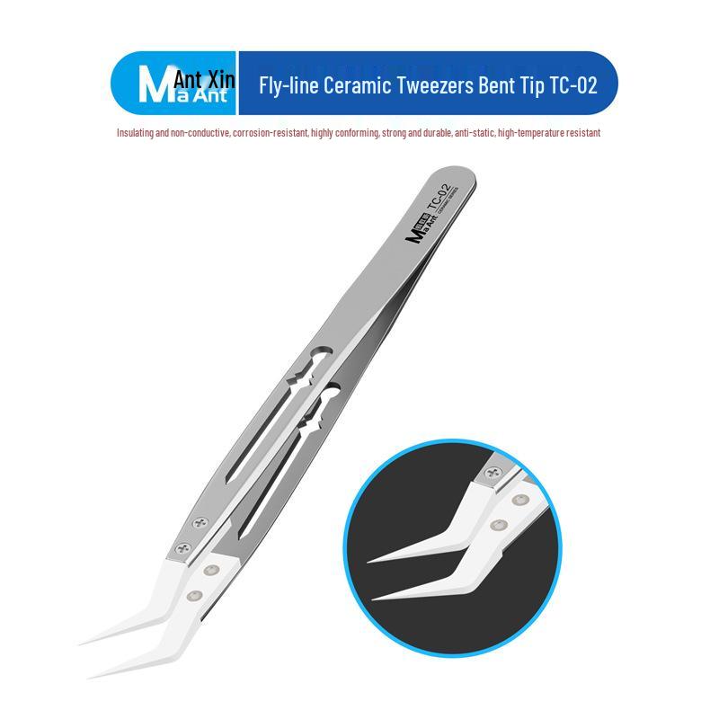 Ant Xin Fly Line Insulated Ultra-Sharp Ceramic Tweezers - Non-Conductive, Corrosion Resistant Mobile Phone Repair Tool
Ant Xin Fly Line Insulated Ultra-Sharp Ceramic Tweezers - Non-Conductive, Corrosion Resistant Mobile Phone Repair Tool