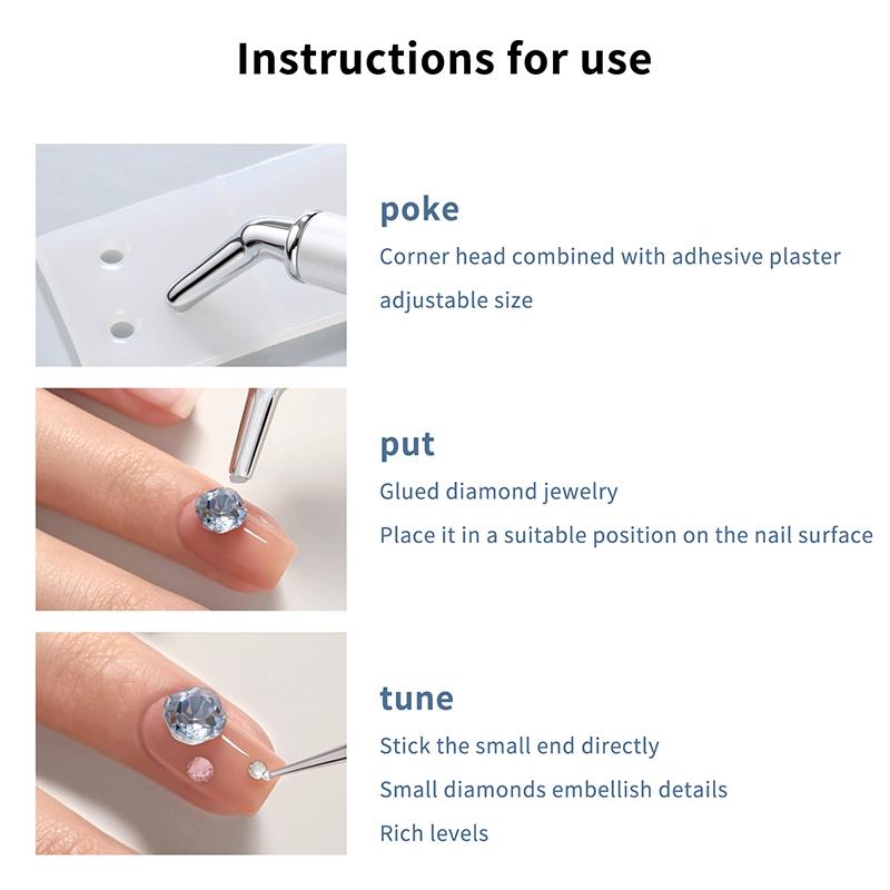 Double-Ended Nail Art Tip Dotting Tools Nail Brush Drill Pen Nail Point Pen Gemstones Pearl Steel Ball Picking Nail Art Supplies onesize
Double-Ended Nail Art Tip Dotting Tools Nail Brush Drill Pen Nail Point Pen Gemstones Pearl Steel Ball Picking Nail Art Supplies onesize