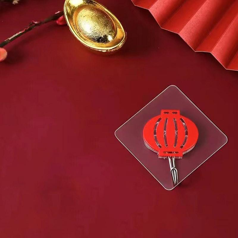 Spring Festival Decoration Hooks Strong Adhesive CNY Holder Red Blessing Sticky Rack Festive Home Decor
Spring Festival Decoration Hooks Strong Adhesive CNY Holder Red Blessing Sticky Rack Festive Home Decor