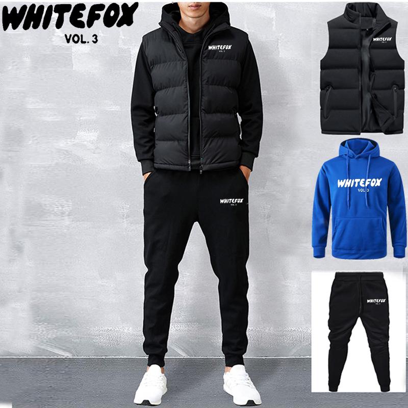 Мужской спортивный костюм, куртка, жилет + свитер с капюшоном + спортивные штаны, повседневный спортивный костюм для бега, комплект из 3 предметов, флис, уличная одежда для мужчин S синий
Мужской спортивный костюм, куртка, жилет + свитер с капюшоном + спортивные штаны, повседневный спортивный костюм для бега, комплект из 3 предметов, флис, уличная одежда для мужчин S синий