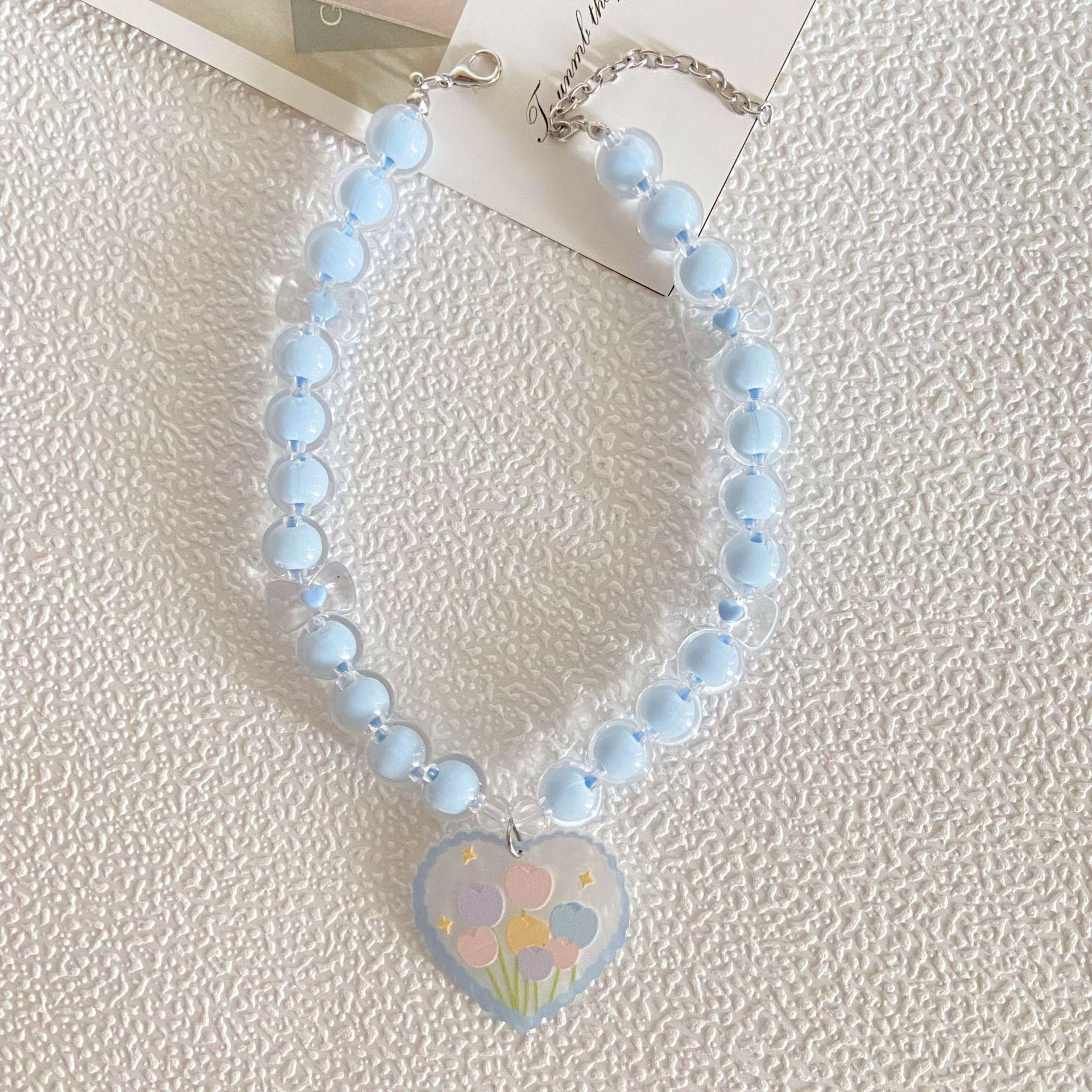 New Sweet Pet Collar Transparent Beaded Cat Dog Puppy Necklace Cartoon Pendant Accessories Princess S:27+5cm светло-синий
New Sweet Pet Collar Transparent Beaded Cat Dog Puppy Necklace Cartoon Pendant Accessories Princess S:27+5cm светло-синий