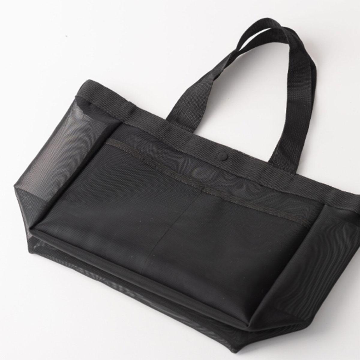 Solid color gauze handbag transparent storage bag shoulder bag beach bag Large capacity mall transparent net shopping bag 1 pc чорний
Solid color gauze handbag transparent storage bag shoulder bag beach bag Large capacity mall transparent net shopping bag 1 pc чорний