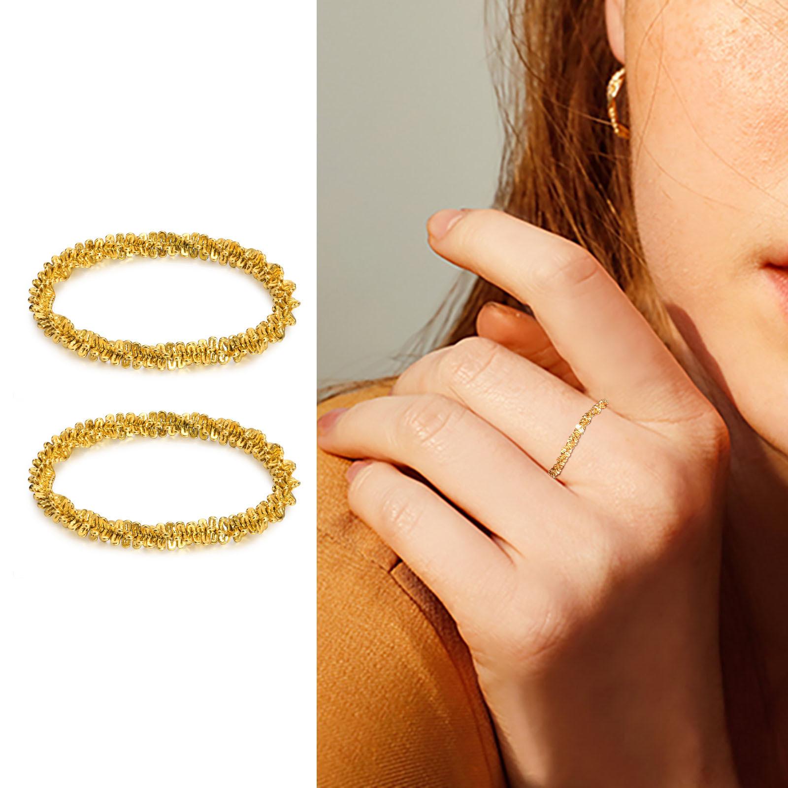 Chic Sparkling Chain Starry Rings For Women,Gold Color Fashion Stainless Steel Wedding Party Birthday Finger Gift to Her Jewelry 7
Chic Sparkling Chain Starry Rings For Women,Gold Color Fashion Stainless Steel Wedding Party Birthday Finger Gift to Her Jewelry 7