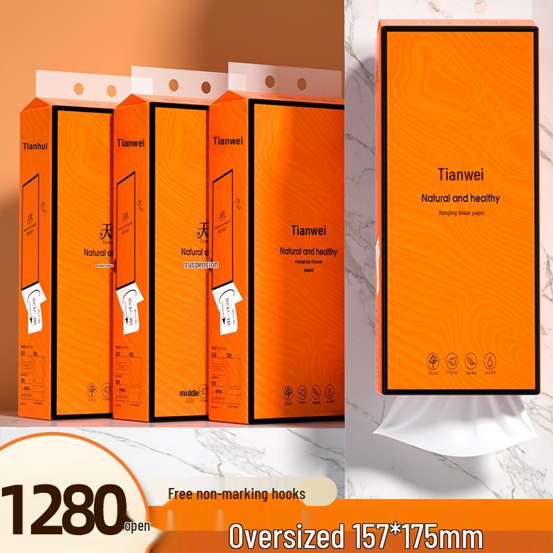 Large Pack Hanging Tissue Paper, 1280 Sheets - Soft Cloud Kitchen & Toilet Paper Tissues
Large Pack Hanging Tissue Paper, 1280 Sheets - Soft Cloud Kitchen & Toilet Paper Tissues