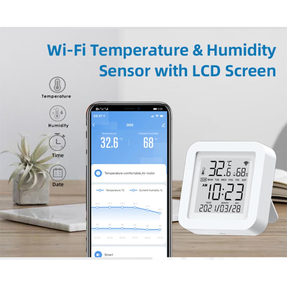 1 шт. Tuya Smart Life Wi-Fi датчик температуры и влажности, USB-передатчик для автоматизации умного дома, огнестойкий хост из АБС-пластика, с ЖК-дисплеем
1 шт. Tuya Smart Life Wi-Fi датчик температуры и влажности, USB-передатчик для автоматизации умного дома, огнестойкий хост из АБС-пластика, с ЖК-дисплеем