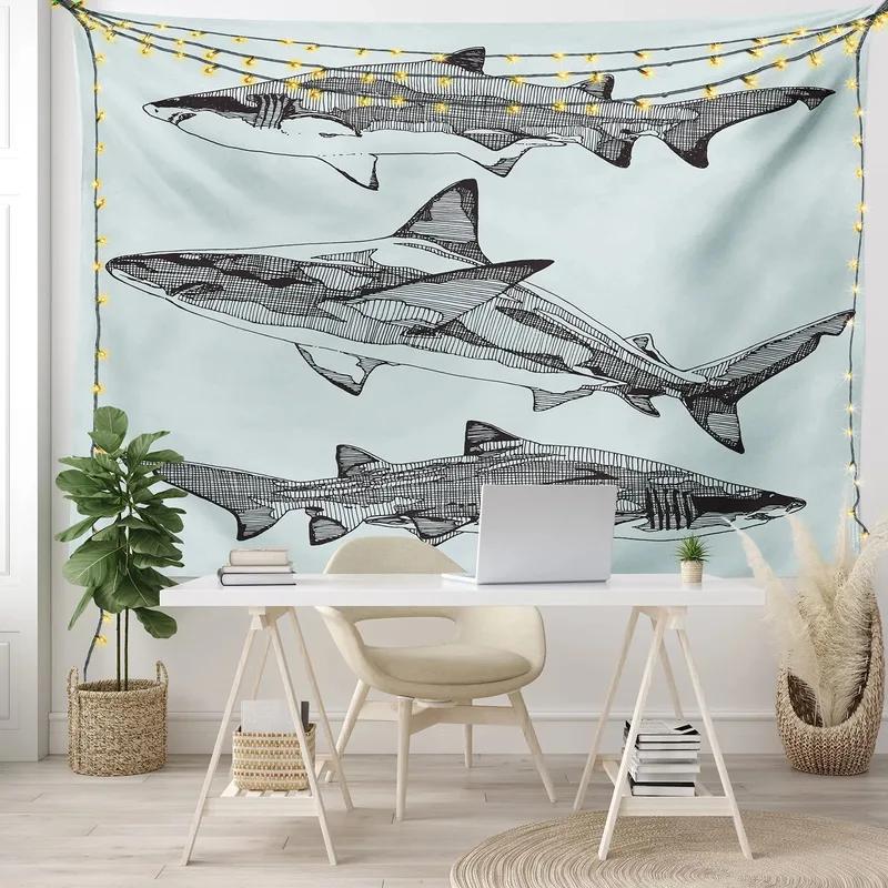 Гобелен с рисунком океанской акулы, гобелен для офиса, гостиной, домашний настенный гобелен 100x75cm
Гобелен с рисунком океанской акулы, гобелен для офиса, гостиной, домашний настенный гобелен 100x75cm