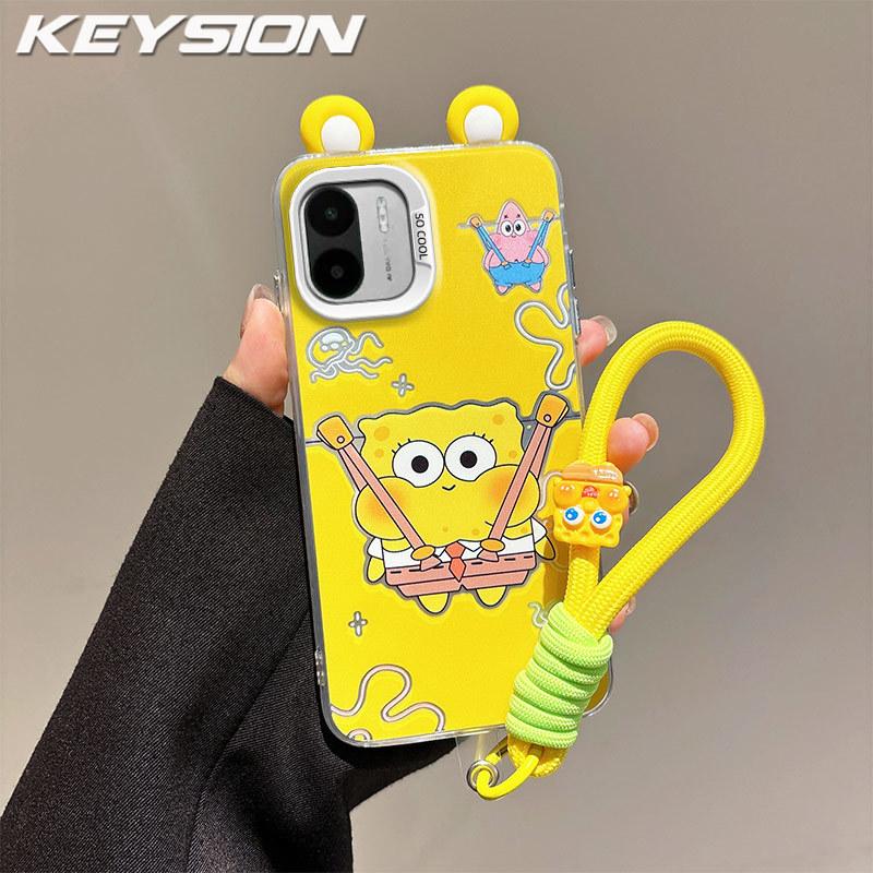 KEYSION Милый мультяшный чехол с ушками для Redmi A2 A1 со шнурком Мягкий силикон+ПК Ударопрочная задняя крышка для телефона для Xiaomi Redmi A1 A2 for Redmi A2
KEYSION Милый мультяшный чехол с ушками для Redmi A2 A1 со шнурком Мягкий силикон+ПК Ударопрочная задняя крышка для телефона для Xiaomi Redmi A1 A2 for Redmi A2