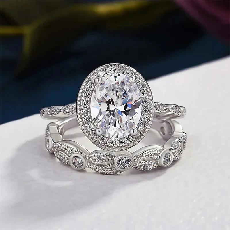 2-piece set of round zircon design, fashionable and personalized women s ring, elegant and trendy, shiny dress with accessories 6
2-piece set of round zircon design, fashionable and personalized women s ring, elegant and trendy, shiny dress with accessories 6