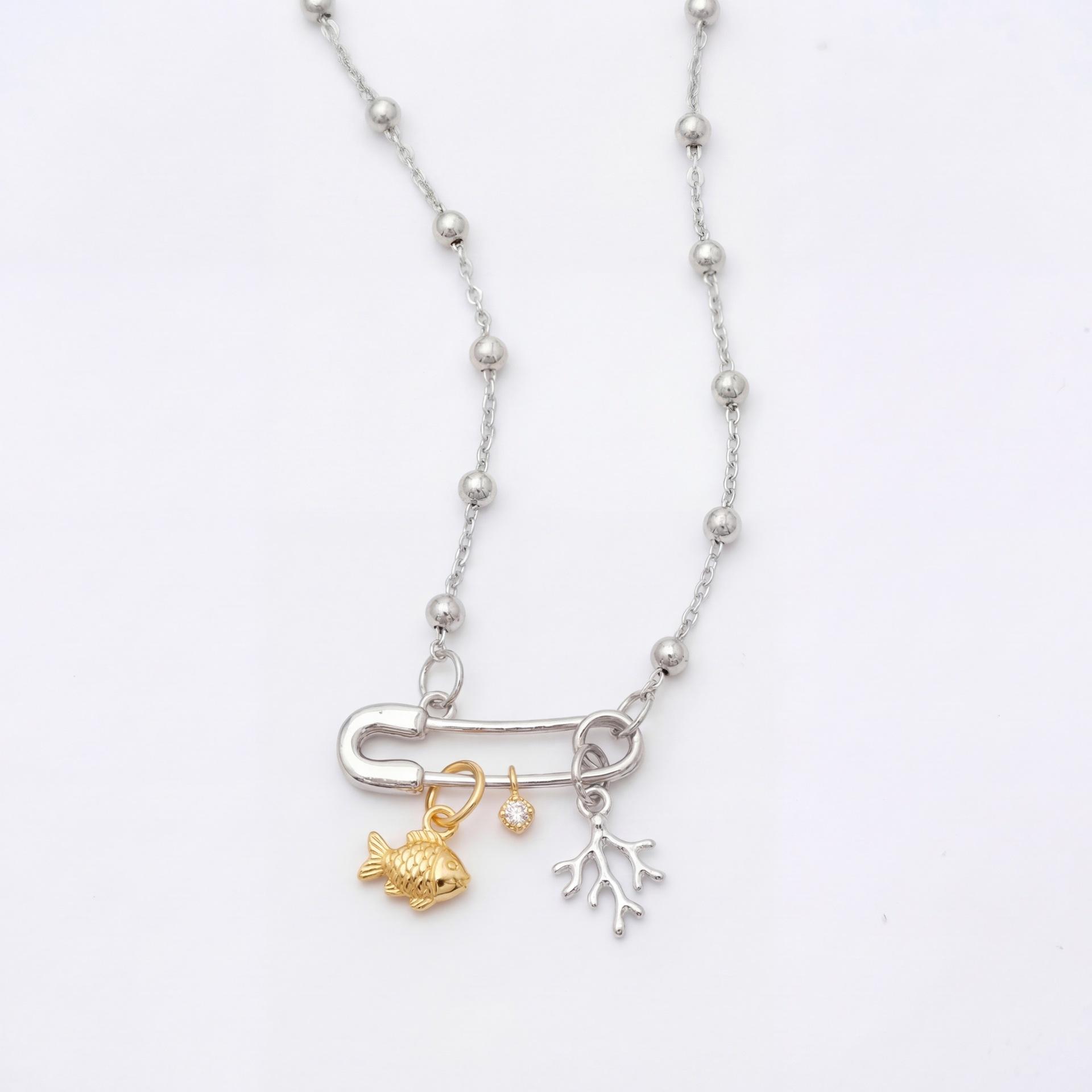 Marine Creature Pin Pendant Necklace Personalized Necklace Stainless Steel Vacuum Plating Color Retention
Marine Creature Pin Pendant Necklace Personalized Necklace Stainless Steel Vacuum Plating Color Retention