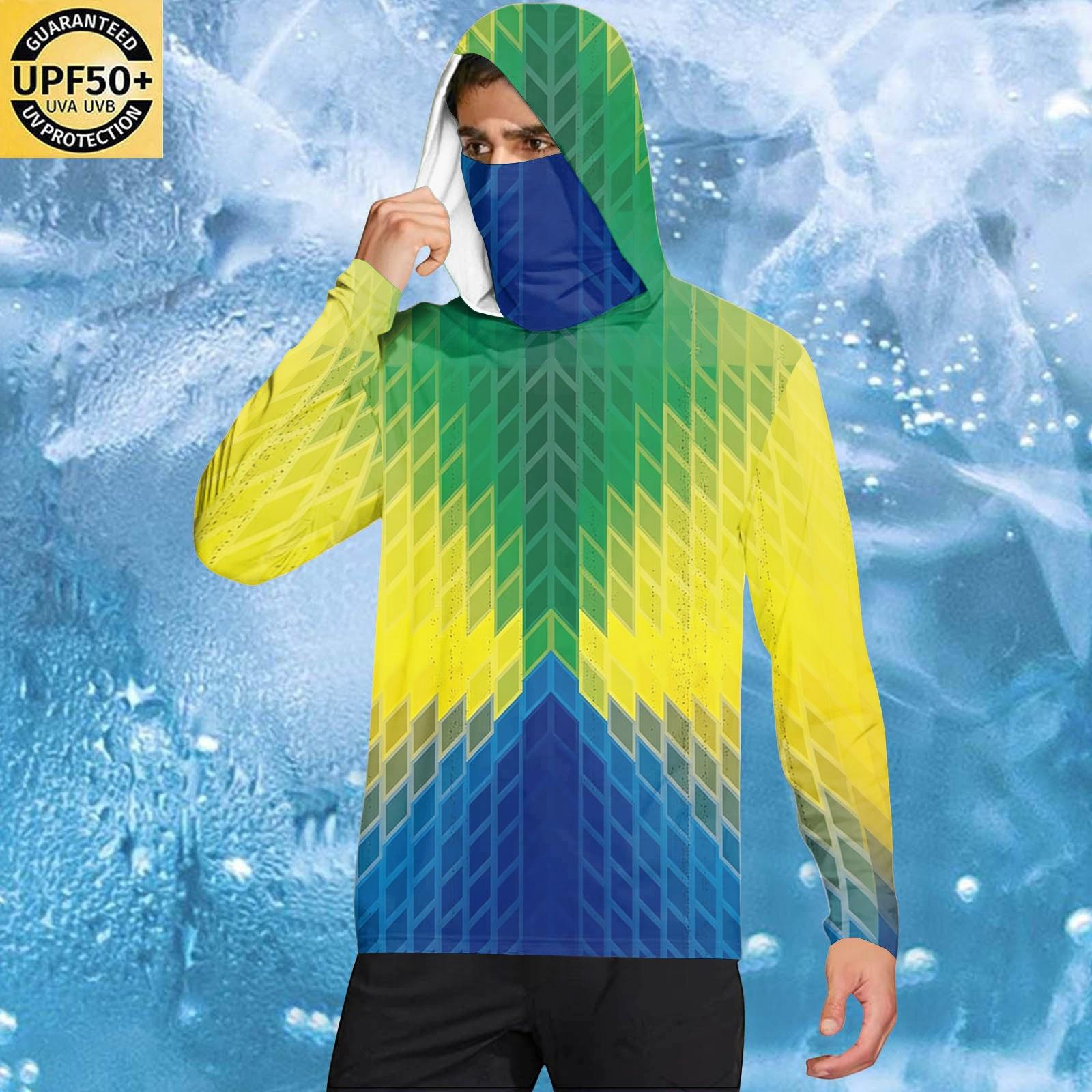 Men s Casual Geometric Print Hooded Long Sleeve Sun Protection Shirt Lightweight Breathable Outdoor Sports Top for Daily Wear S зелёный
Men s Casual Geometric Print Hooded Long Sleeve Sun Protection Shirt Lightweight Breathable Outdoor Sports Top for Daily Wear S зелёный