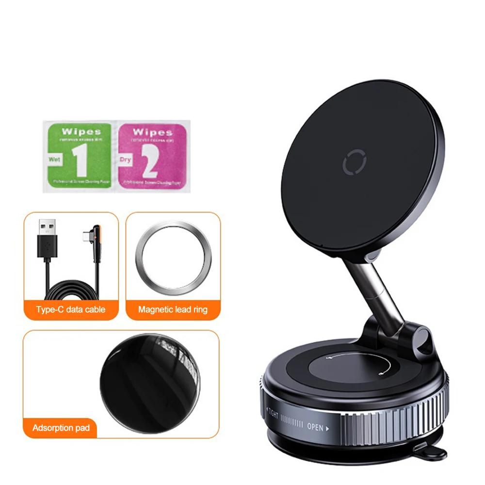 360 Degree Adjustable Phone Bracket 15W Wireless Charger Magnetic & Vacuum Suction Cup Phone Holder Car Dashboard Stand China Mainland чёрный
360 Degree Adjustable Phone Bracket 15W Wireless Charger Magnetic & Vacuum Suction Cup Phone Holder Car Dashboard Stand China Mainland чёрный