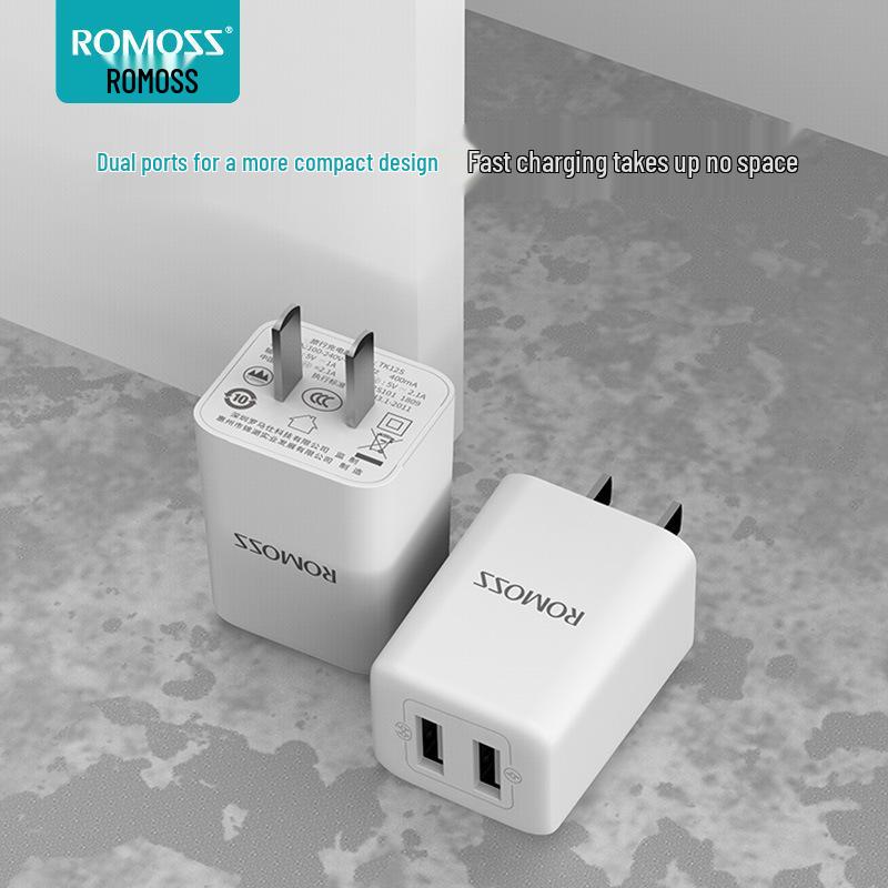 Romoss 10.5W Fast Charger 3C Certified 2.1A Adapter for Apple Phones Dual USB Port 10.5W Standard Version
Romoss 10.5W Fast Charger 3C Certified 2.1A Adapter for Apple Phones Dual USB Port 10.5W Standard Version