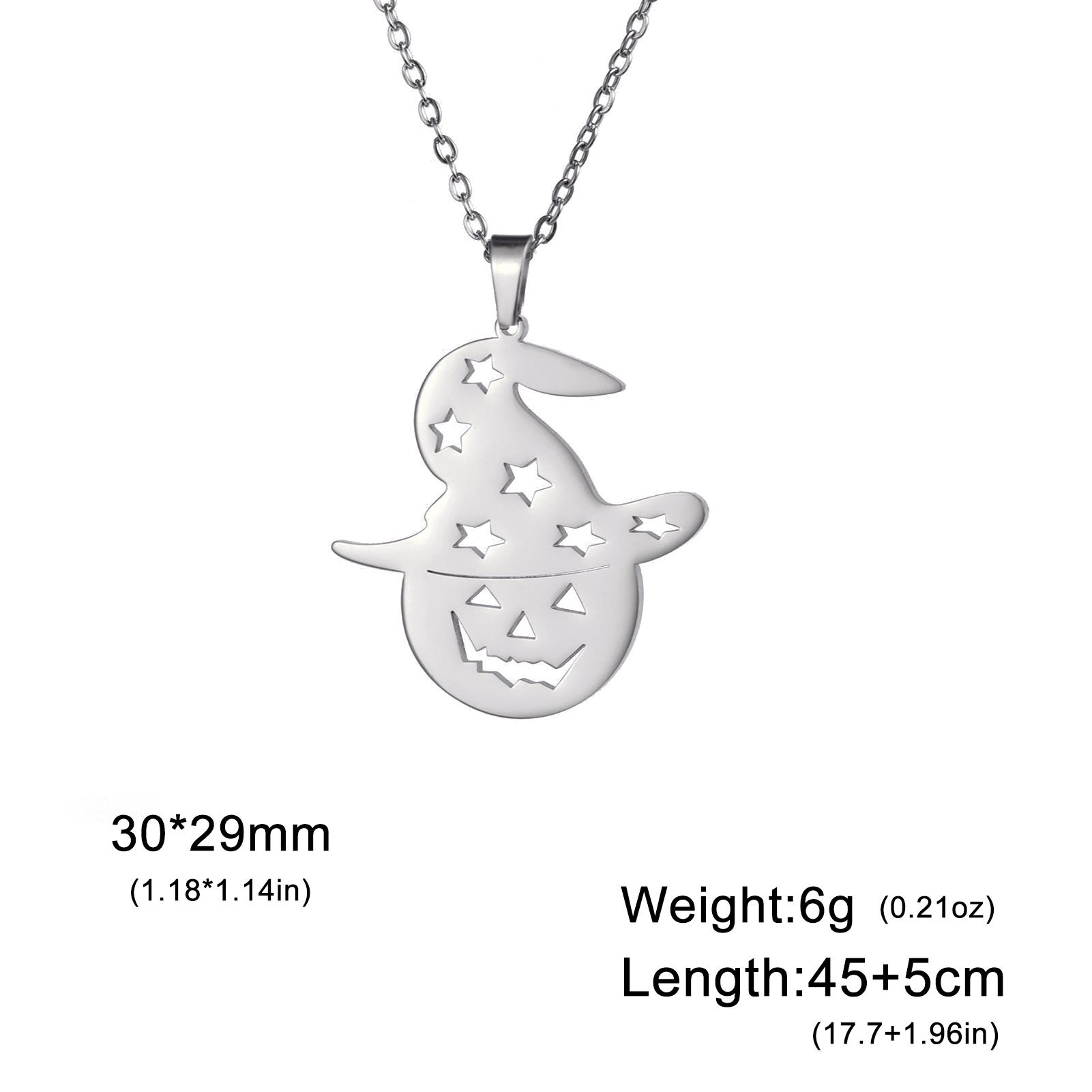 Lemegeton Demon Hat Necklace Pumpkin Pendant for Women Star Jewelry on the Necklace Stainless Steel Charm Chain Halloween Gifts
Lemegeton Demon Hat Necklace Pumpkin Pendant for Women Star Jewelry on the Necklace Stainless Steel Charm Chain Halloween Gifts