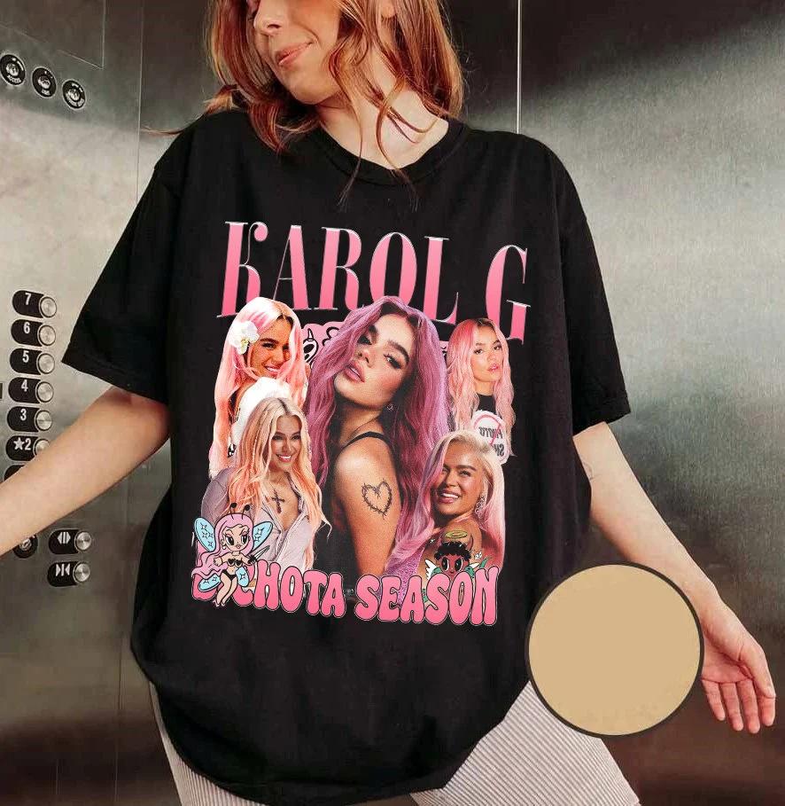 Karol G Bichota Season Tour Tshirt UNISEX and Women Summer Cotton Clothing Casual Fashion Round Neck Short Sleeved Top Streetwear M
Karol G Bichota Season Tour Tshirt UNISEX and Women Summer Cotton Clothing Casual Fashion Round Neck Short Sleeved Top Streetwear M