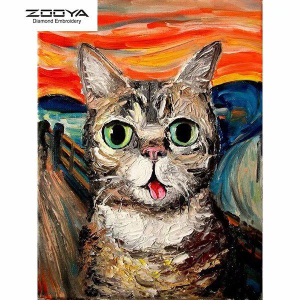 ZOOYA DIY 5D Полный круглый бриллиант Живопись Масло Живопись Кошка Вышивка Крест крестик Стежок Домашний декор
ZOOYA DIY 5D Полный круглый бриллиант Живопись Масло Живопись Кошка Вышивка Крест крестик Стежок Домашний декор