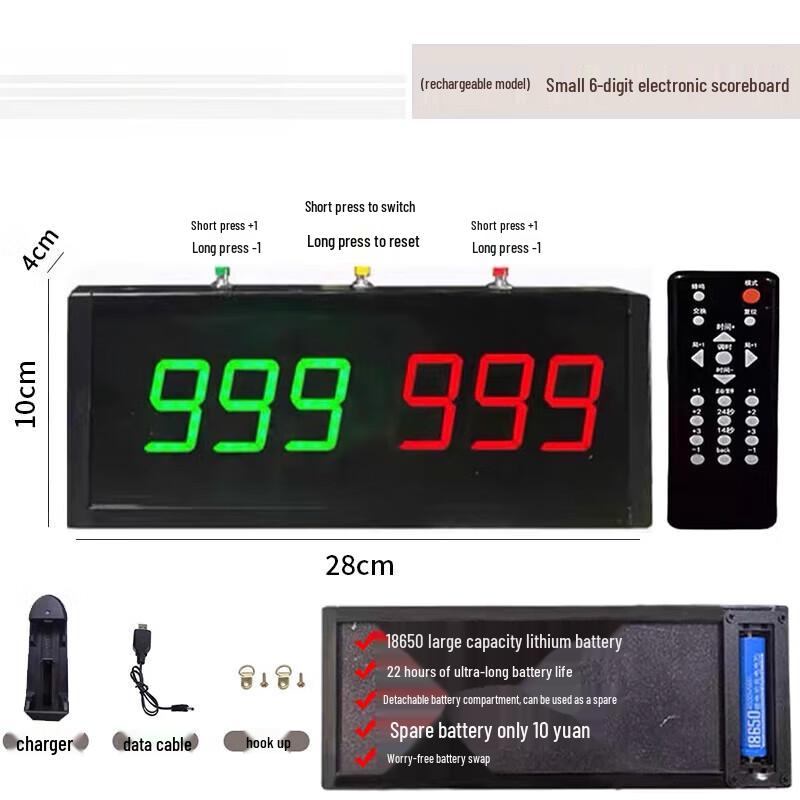 Jundingying Portable Rechargeable Basketball Scoreboard
Jundingying Portable Rechargeable Basketball Scoreboard
