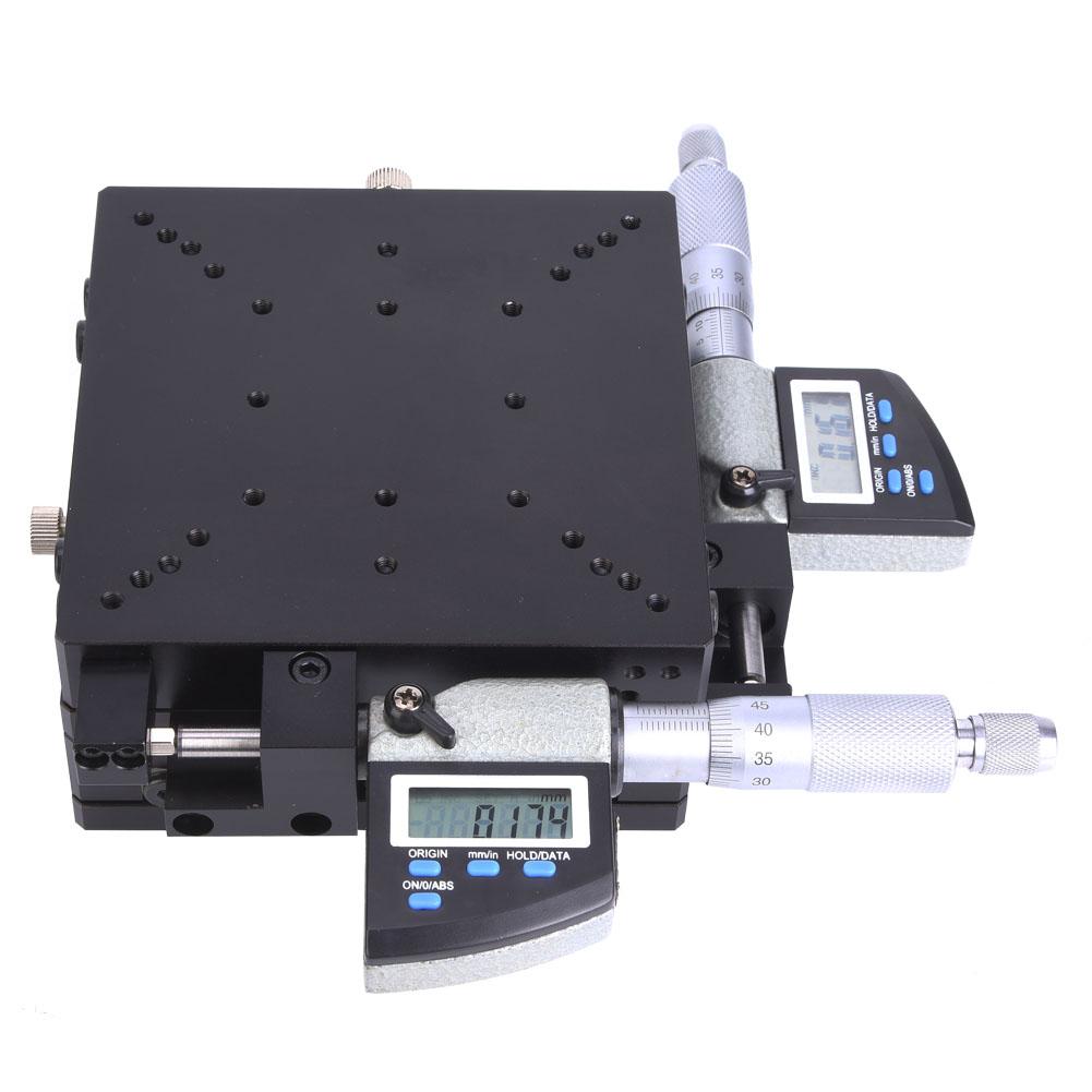 SEMXY120AS Микрометрическая платформа с цифровым дисплеем 120x120 мм 0,002 мм Микрометрический ролик
SEMXY120AS Микрометрическая платформа с цифровым дисплеем 120x120 мм 0,002 мм Микрометрический ролик