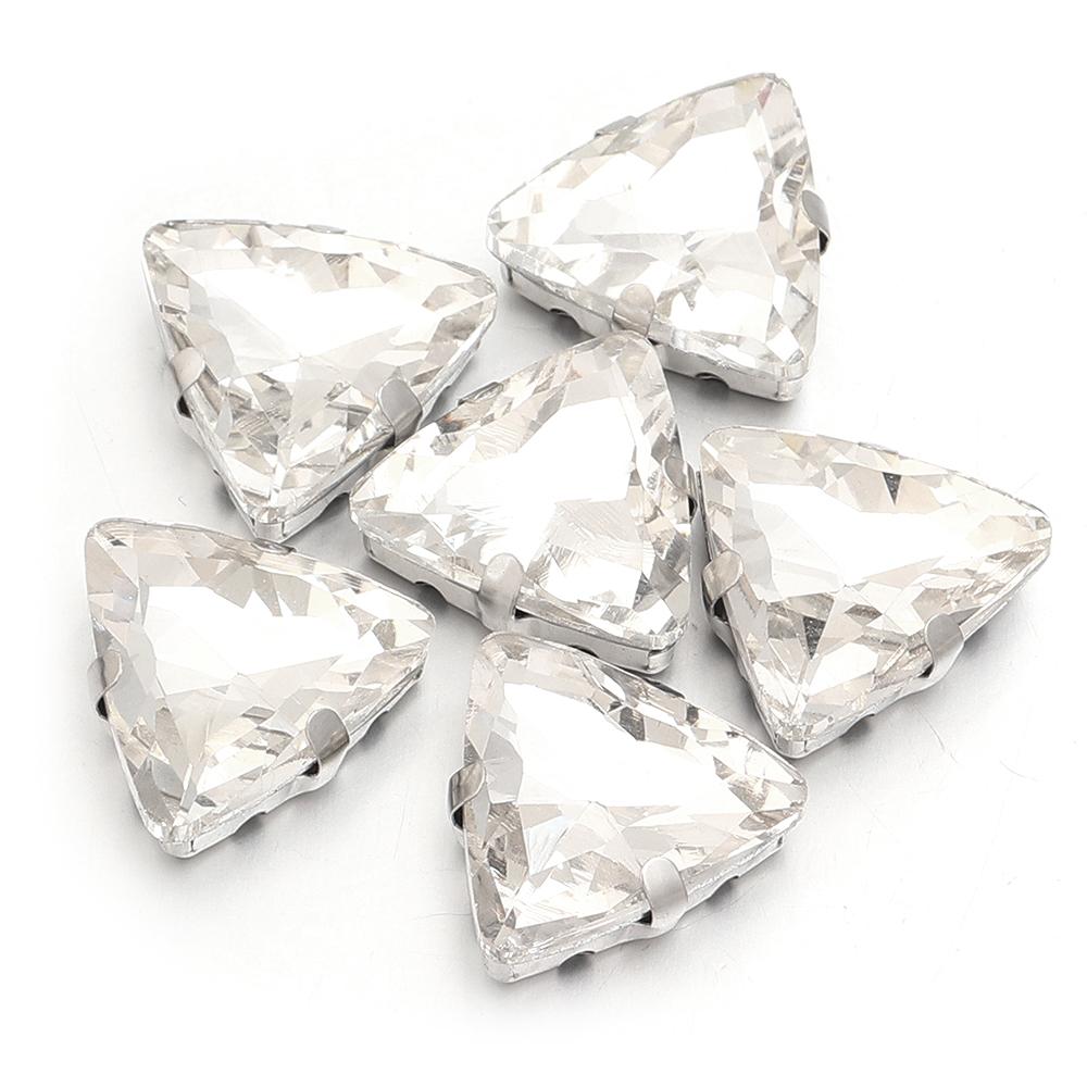 6pcs/lot Triangle Rhinestone Claw Drill Stainless Steel Base Glass Rhinestone For DIY Clothing Decoration Necklace Accessories білий
6pcs/lot Triangle Rhinestone Claw Drill Stainless Steel Base Glass Rhinestone For DIY Clothing Decoration Necklace Accessories білий