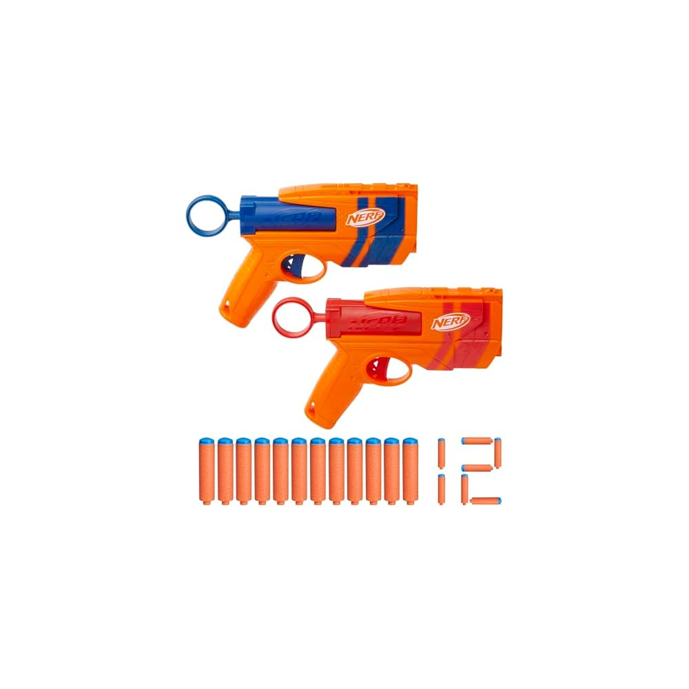 Hasbro Nerf N-Series Duo Pack Blasters with 12 Official N1 Darts for Outdoor Games Ages 8 and Up
Hasbro Nerf N-Series Duo Pack Blasters with 12 Official N1 Darts for Outdoor Games Ages 8 and Up