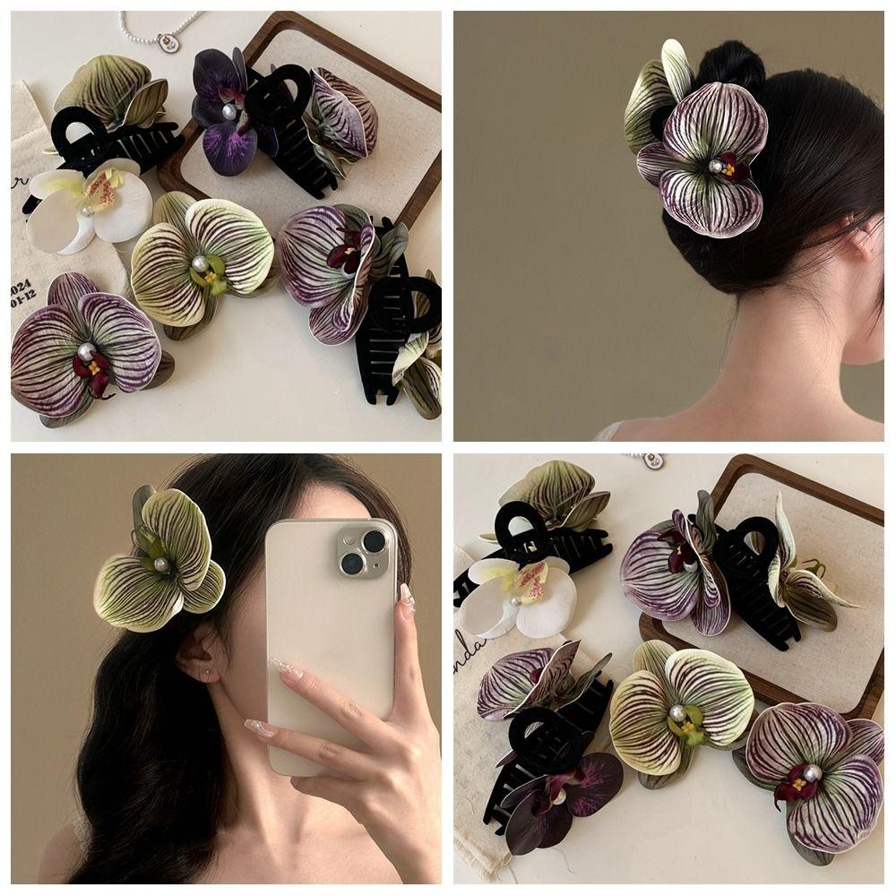 Ponytail Clip Flower Hair Claw Bohemia Barrettes Large Shark Clip Orchid Hair Clip Girl style 4
Ponytail Clip Flower Hair Claw Bohemia Barrettes Large Shark Clip Orchid Hair Clip Girl style 4