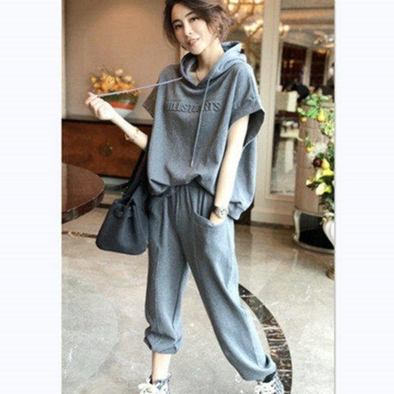 Western Style Sports Suit Women s Pants Fashion Casual Two-piece Temperament Spring and Summer 3XL сірий
Western Style Sports Suit Women s Pants Fashion Casual Two-piece Temperament Spring and Summer 3XL сірий