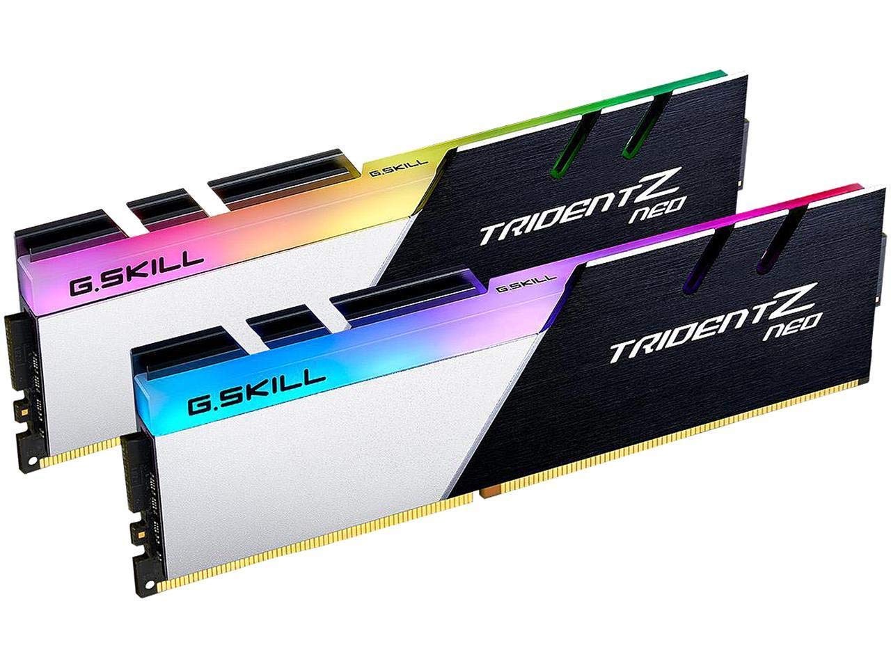 Trident Z Neo Series 32GB x SDRAM DDR4 3600MHz Desktop Memory Model G.Skill (2 16GB) 288-Pin PC4-28800 CL16-19-19-39 1.35V F4-3600C16D-32GTZNC
Trident Z Neo Series 32GB x SDRAM DDR4 3600MHz Desktop Memory Model G.Skill (2 16GB) 288-Pin PC4-28800 CL16-19-19-39 1.35V F4-3600C16D-32GTZNC
