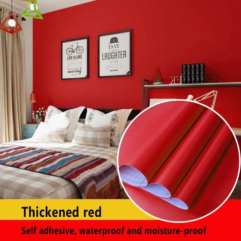 PVC Self-Adhesive Solid Color Waterproof Sticker Living Room Sofa Background Wall Wallpaper Festive Decoration Red Sticky Note 1m x 40cm
PVC Self-Adhesive Solid Color Waterproof Sticker Living Room Sofa Background Wall Wallpaper Festive Decoration Red Sticky Note 1m x 40cm
