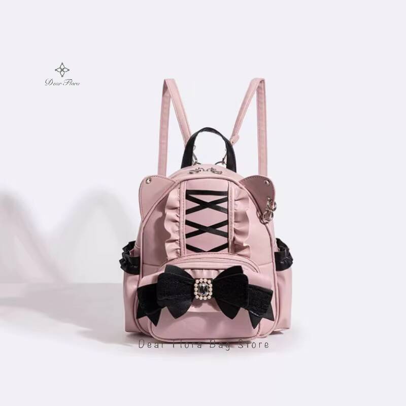 New Fashion Cute Cat Ear Backpacks Sweet Women Lace Bow Decoration Y2K Punk Knapsack Lolita Girls Large Capacity School Rucksack 25x20x9cm розовый
New Fashion Cute Cat Ear Backpacks Sweet Women Lace Bow Decoration Y2K Punk Knapsack Lolita Girls Large Capacity School Rucksack 25x20x9cm розовый