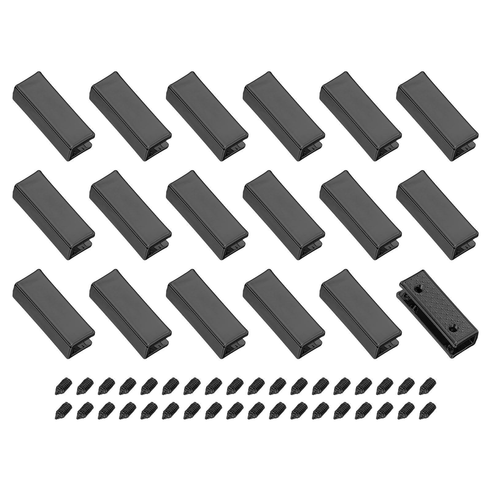 18pcs Metal Belt Buckle End Tips Wide Rectangular Webbing Zipper Tip Clip Buckle for DIY Sewing Craft Wallet Belt Repair with Screws Metallic Black
18pcs Metal Belt Buckle End Tips Wide Rectangular Webbing Zipper Tip Clip Buckle for DIY Sewing Craft Wallet Belt Repair with Screws Metallic Black