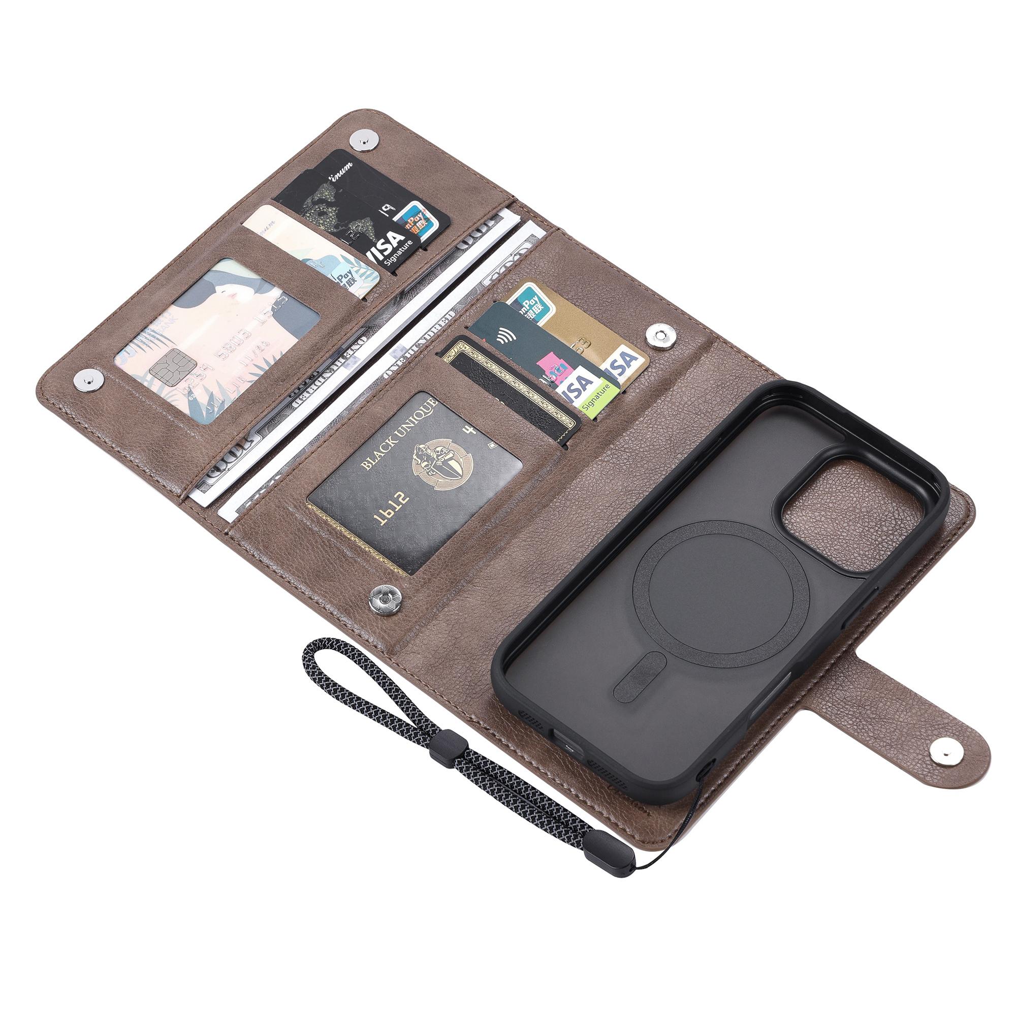 VILI GVA Series for iPhone 16 Pro Max Magnetic Case Detachable Leather Wallet Cover Coffee
VILI GVA Series for iPhone 16 Pro Max Magnetic Case Detachable Leather Wallet Cover Coffee