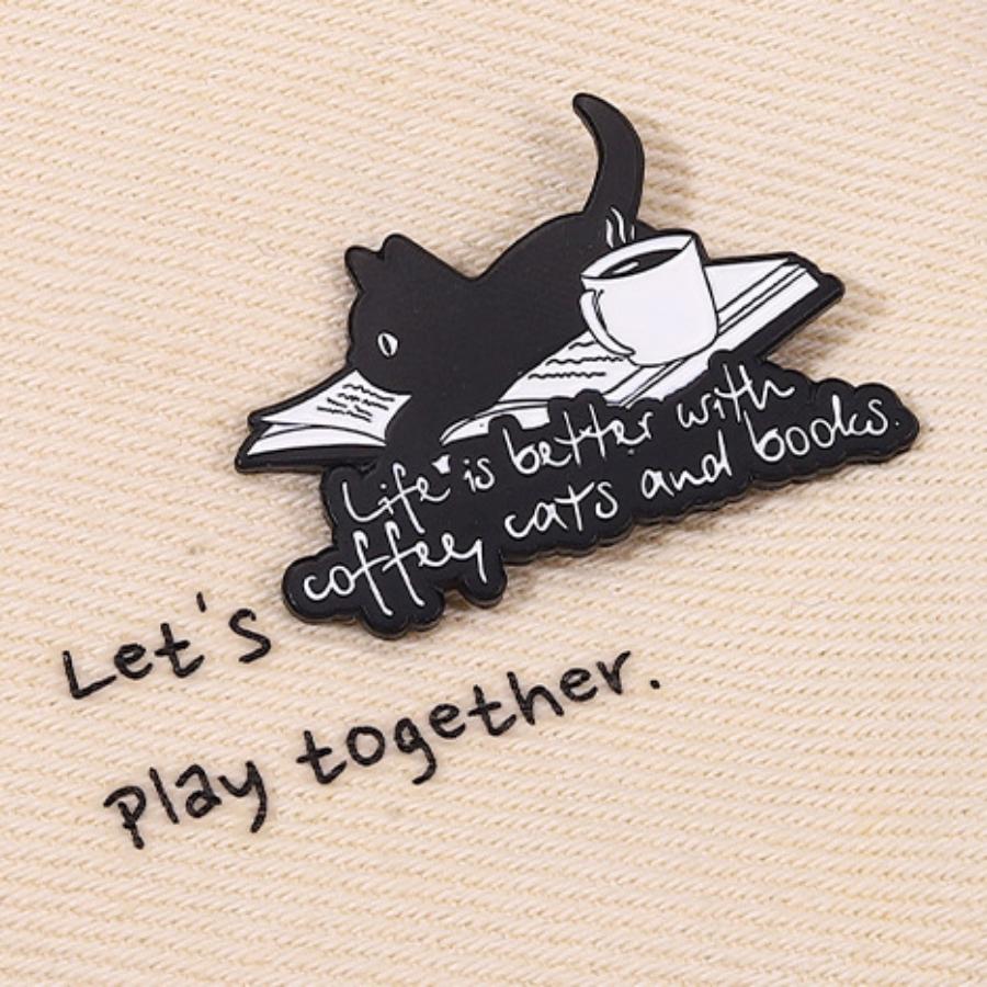 New Black Cat Brooch Animal Coffee Badge Pin Bag Decoration Backpack Accessories Gifts for Women
New Black Cat Brooch Animal Coffee Badge Pin Bag Decoration Backpack Accessories Gifts for Women
