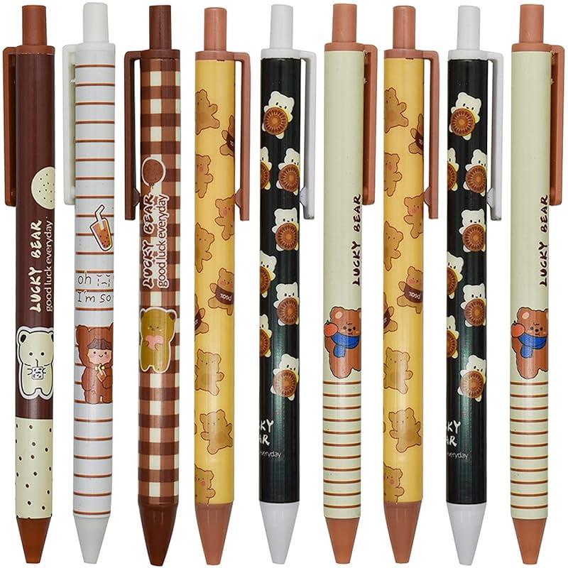 Maydahui cute bear bear Knock type ballpoint pen 12 pieces set 0.5mm black ink Fashionable animal gel cute stationery For writing gift present child
Maydahui cute bear bear Knock type ballpoint pen 12 pieces set 0.5mm black ink Fashionable animal gel cute stationery For writing gift present child