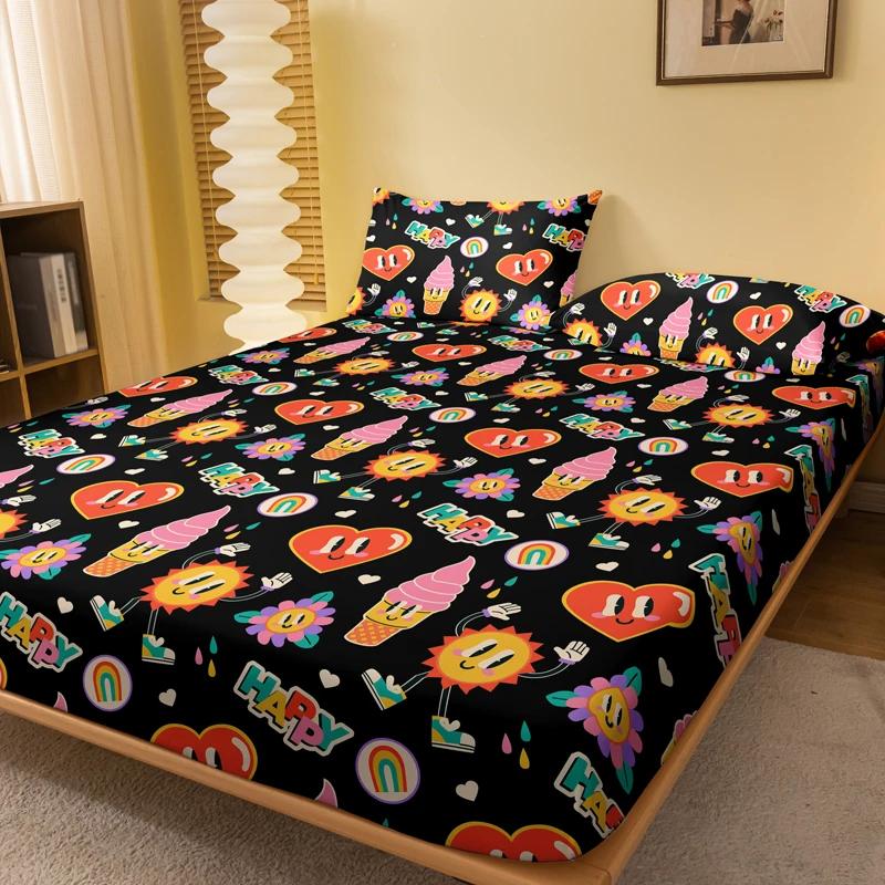 1 Fashionable Cartoon Fun Printed Matte Bed Sheet, Bedroom Printed Bed Cover, Bedding (Excluding Pillowcases) 71x132cm
1 Fashionable Cartoon Fun Printed Matte Bed Sheet, Bedroom Printed Bed Cover, Bedding (Excluding Pillowcases) 71x132cm