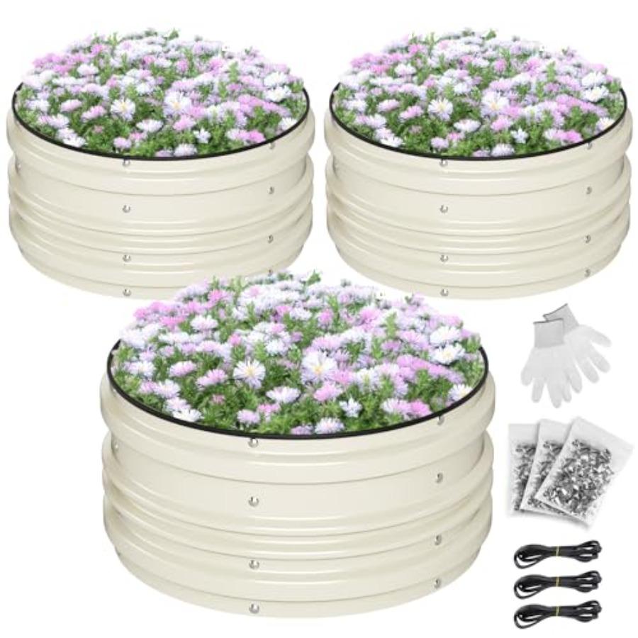3Pcs 2x2x1ft Galvanized Raised Garden Bed Set White Rust Corrosion Protection Easy Assembly Safe Edge Ideal for Vegetables Flow United States
3Pcs 2x2x1ft Galvanized Raised Garden Bed Set White Rust Corrosion Protection Easy Assembly Safe Edge Ideal for Vegetables Flow United States