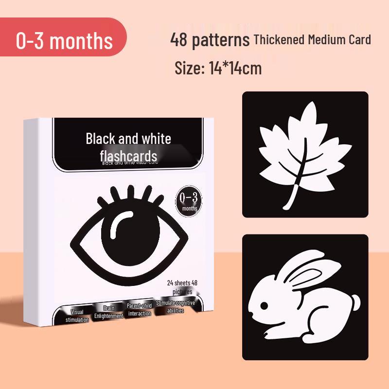 Black & White Visual Stimulation Cards for Newborns 0-3 Months - Educational Early Learning Toys
Black & White Visual Stimulation Cards for Newborns 0-3 Months - Educational Early Learning Toys